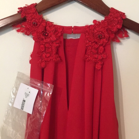 Red Dress Bundle LRD Belle Badgley Mischka Aqua - Picture 10 of 12
